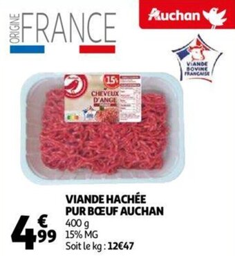 Auchan Viande Hachee Pur Boeuf Auchan aanbieding