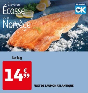 Auchan Filet De Saumon Atlantique aanbieding