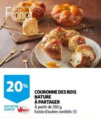 Auchan Couronne Des Rois Nature A Partager aanbieding