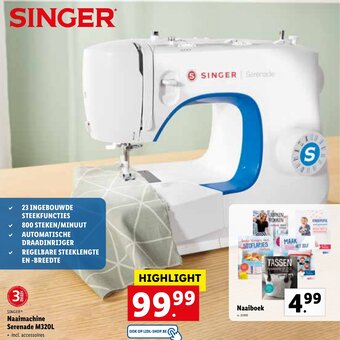 Lidl Singer Naaimachine Serenade M320L aanbieding