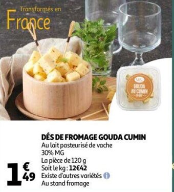 Auchan Des De Fromage Gouda Cumin aanbieding