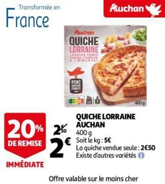 Auchan Quiche Lorraine Auchan aanbieding