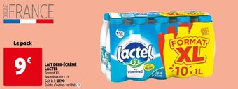 Auchan Lait Demi-Ecreme Lactel aanbieding