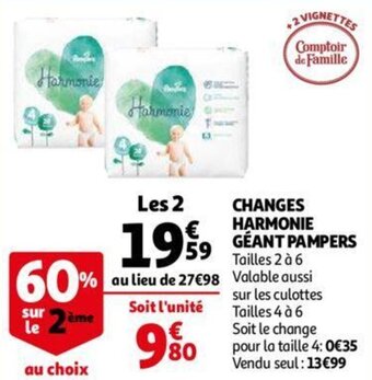 Auchan Changes Harmonie Geant Pampers aanbieding