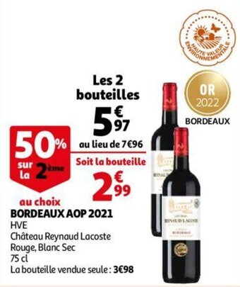 Auchan Bordeaux AOP 2021 aanbieding