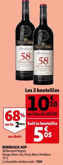 Auchan Bordeaux AOP aanbieding