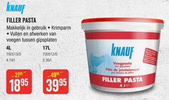 HandyHome Knauf filler pasta aanbieding