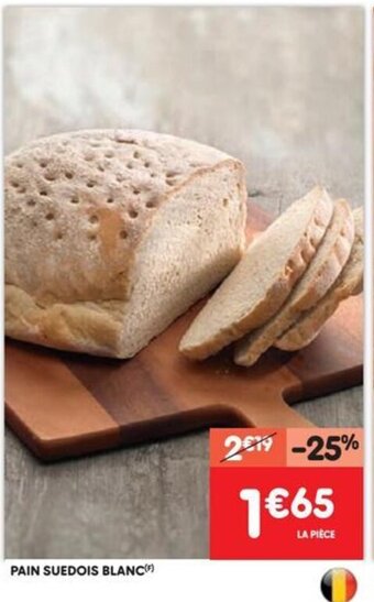 Leader Price Pain suedois blanc aanbieding