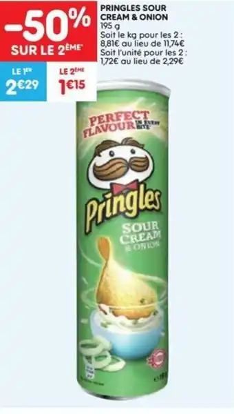 Pringles sour cream & onion 195g