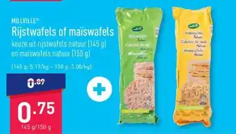 Rijstwafels of maiswafels 145 g/150 g