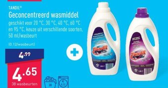 ALDI Geconcentreerd wasmiddel aanbieding