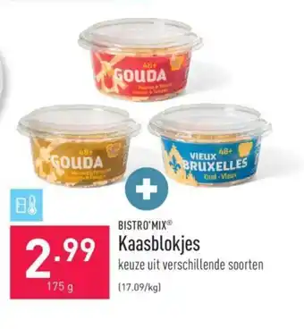 ALDI Kaasblokjes 175 gram aanbieding