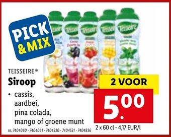 Lidl Teisseire Siroop aanbieding