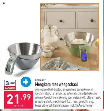ALDI Mengkom met weegschaal aanbieding
