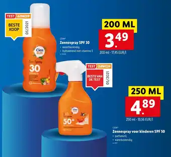 Lidl Cien Zonnespray 200ml SPF 30 aanbieding