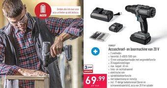 Accuschroef-en boormachine van 20 V