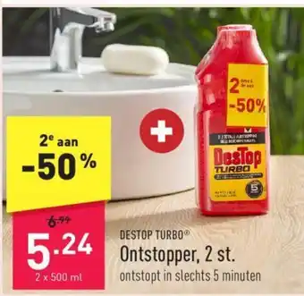 ALDI Ontstopper 2 x 500 ml aanbieding