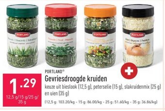ALDI Gevriesdroogde kruiden aanbieding