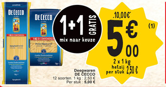 Cora De Cecco Deegwaren aanbieding