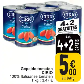 Cora Cirio Gepelde tomaten aanbieding