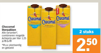 Albert Heijn Chocomel literpakken aanbieding