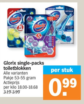 Albert Heijn Glorix single-packs toiletblokken aanbieding