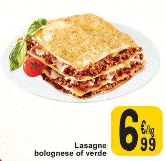 Cora Lasagne bolognese of verde aanbieding