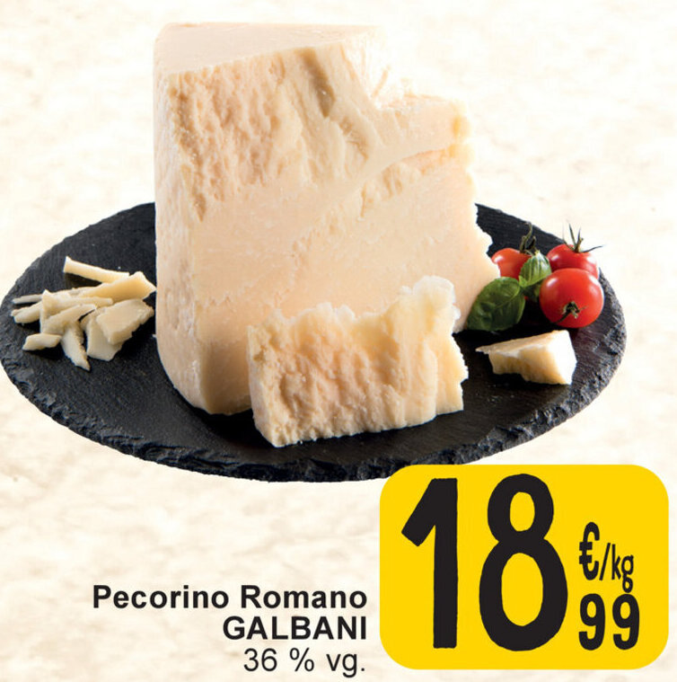 Galbani Pecorino Romano promotie bij Cora