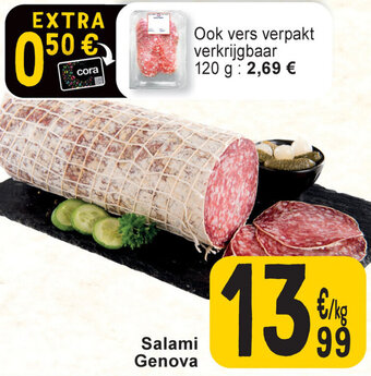 Cora Salami Genova aanbieding