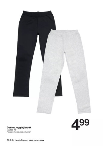 Zeeman Dames joggingbroek aanbieding