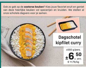 Buurtslagers Dagschotel kipfilet curry aanbieding