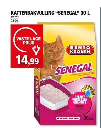 Hubo Kattenbakvulling senegal aanbieding