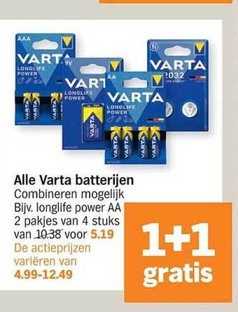 Varta batterijen