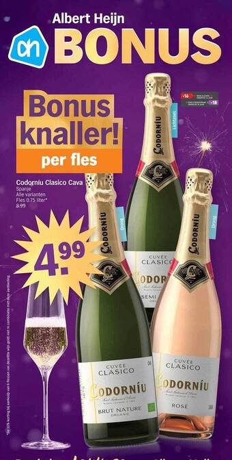 Albert Heijn Codorníu clasico cava aanbieding