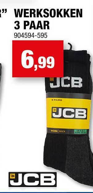 Hubo Werksokken 3 paar aanbieding