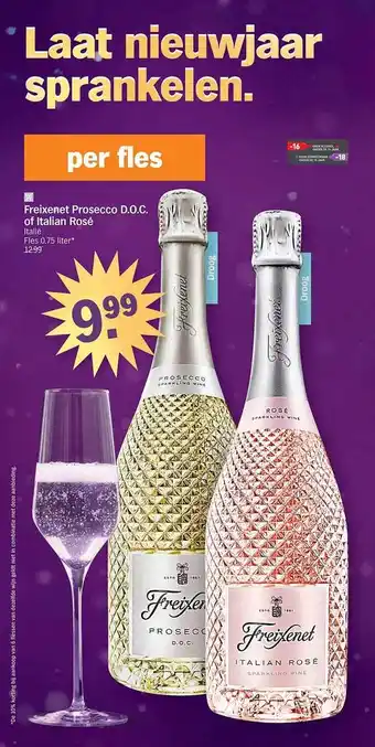 Albert Heijn Freixenet prosecco doc of italian rosé aanbieding