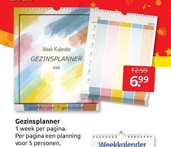 Boekenvoordeel Gezinsplanner aanbieding