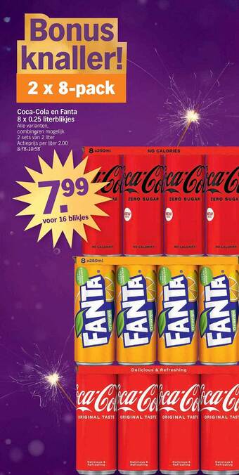 Albert Heijn Cocacola en fanta aanbieding