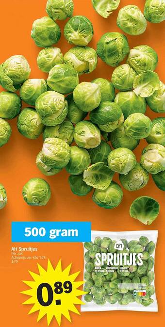 Albert Heijn Ah spruitjes aanbieding