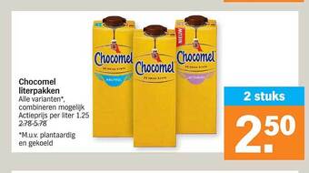 Albert Heijn Chocomel literpakken aanbieding