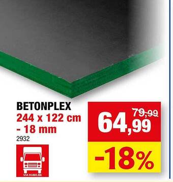 Hubo Betonplex aanbieding