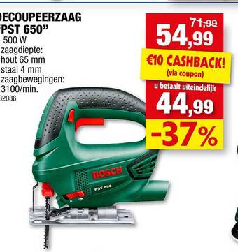 Hubo Decoupeerzaag aanbieding