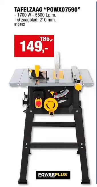 Hubo Tafelzaag aanbieding