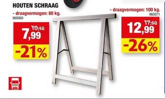 Hubo Houten schraag aanbieding