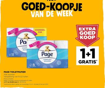 Jumbo Page toiletpapier aanbieding