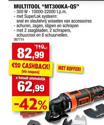 Hubo Multitool aanbieding