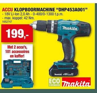 Hubo Accu klopboormachine aanbieding