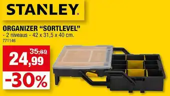 Hubo Stanley organizer sortlevel aanbieding