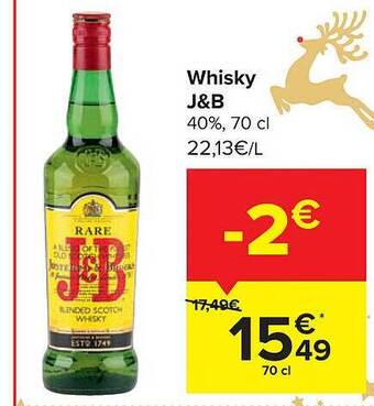 Carrefour Whisky j&b aanbieding
