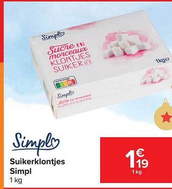 Suikerklontjes simpl